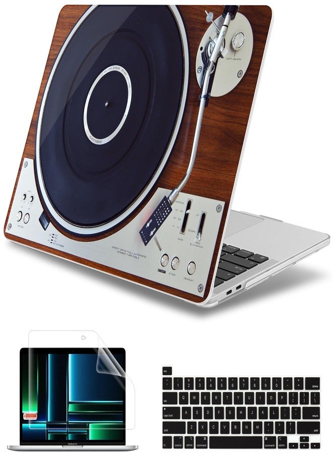 May Chen for MacBook Pro 16 inch A2141 2020 2019 Release, Screen Protector & Keyboard Cover Plastic Soft-Touch Case for MacBook Pro 16-inch with Touch Bar & Touch ID - Stereo Turntable Vinyl Record - Image 1